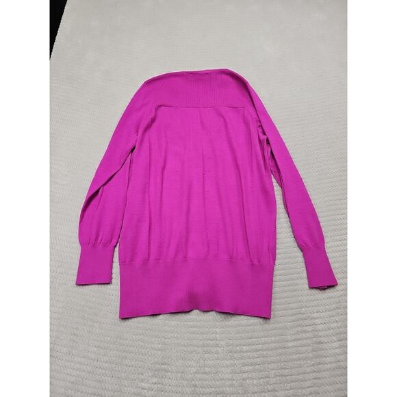 Loft Sweater Womens XL Wool Blend Cardigan Purple Pink Vneck - Picture 6 of 7